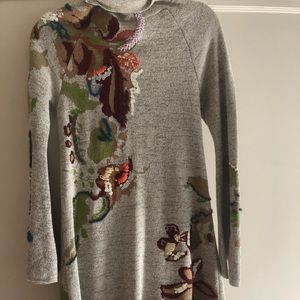 Anthropologie turtleneck sweater dress size xs